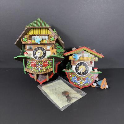 LOT 243: Miniature Made in Germany Clocks - Untested