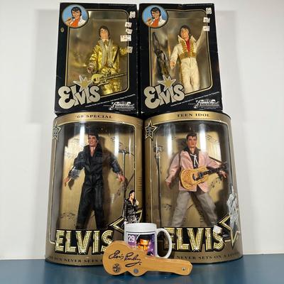 LOT 249: Elvis Collection! 68 Special & Teen Idol Dolls in Packaging, Mug, Pen & More!