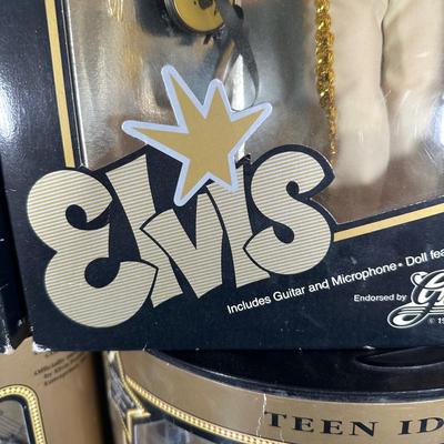 LOT 249: Elvis Collection! 68 Special & Teen Idol Dolls in Packaging, Mug, Pen & More!