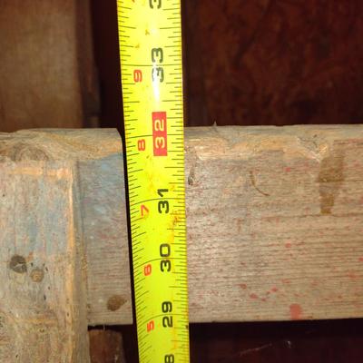 Pair of Wooden Saw Horses- Approx 53" Long, 32" Tall
