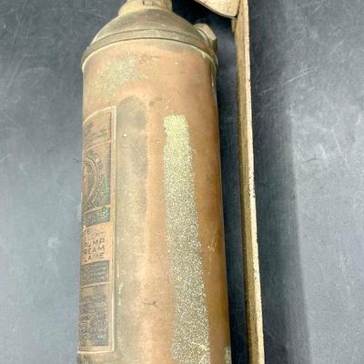 Vintage Brass Pyrene Pump Fire Extinguisher 1 Pint Automobile