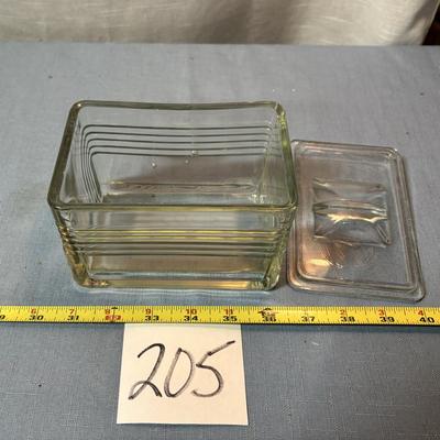 Vintage Glass Refrigerator Box
