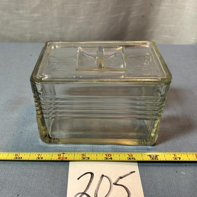 Vintage Glass Refrigerator Box