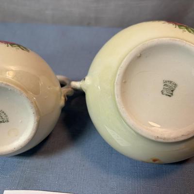 Vintage German Weimar Cream and Sugar Set