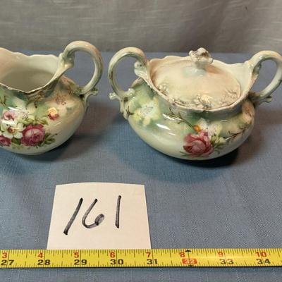 Vintage German Weimar Cream and Sugar Set