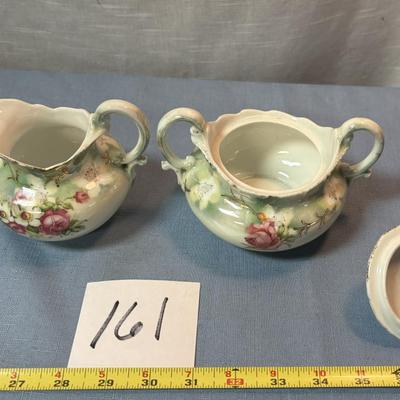 Vintage German Weimar Cream and Sugar Set