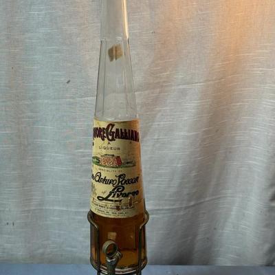Vintage Liquor Bottle with Stand