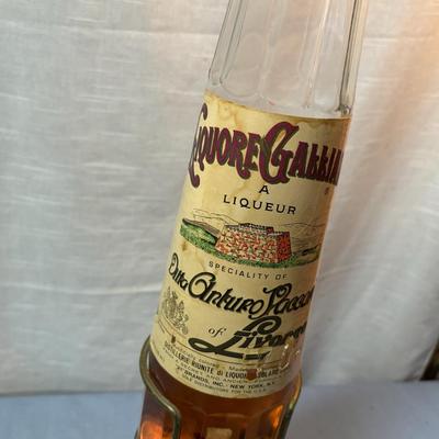 Vintage Liquor Bottle with Stand