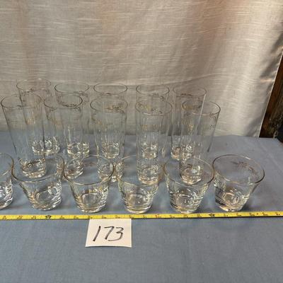 Mid Century Lowball Glass Set