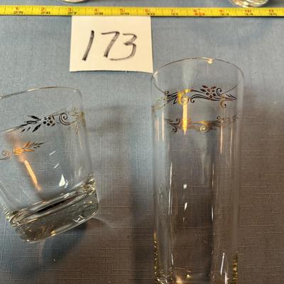 Mid Century Lowball Glass Set