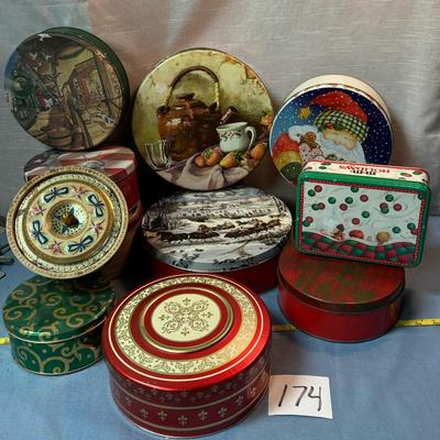 Holiday Tin Lot