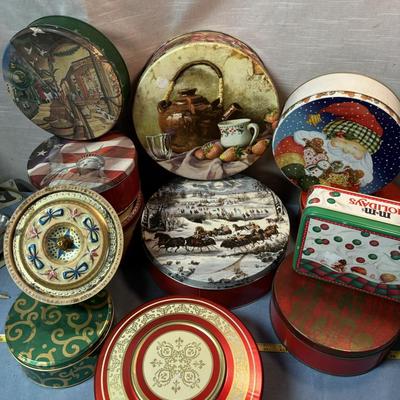 Holiday Tin Lot