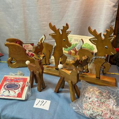 Deer and Sleigh Lot