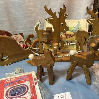 Deer and Sleigh Lot