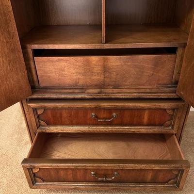 Large Wood Standing Dresser