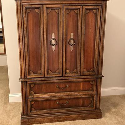 Large Wood Standing Dresser