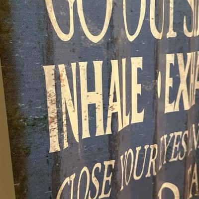 Lake Sign and Vase Decor