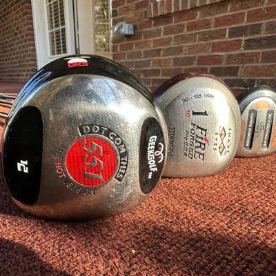 Lot of Golf Clubs including Callaway, Snake Eyes, Power Play and more!