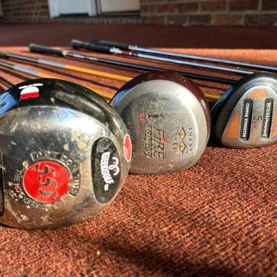 Lot of Golf Clubs including Callaway, Snake Eyes, Power Play and more!