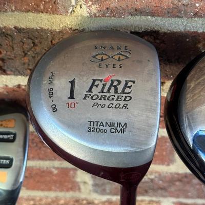 Lot of Golf Clubs including Callaway, Snake Eyes, Power Play and more!