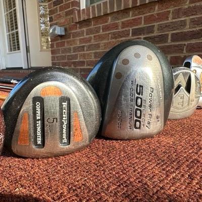 Lot of Golf Clubs including Callaway, Snake Eyes, Power Play and more!