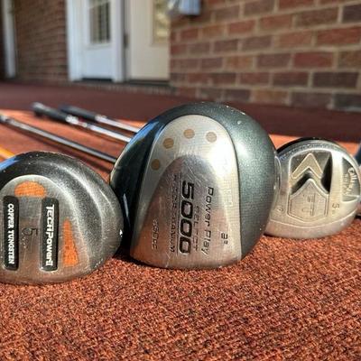 Lot of Golf Clubs including Callaway, Snake Eyes, Power Play and more!