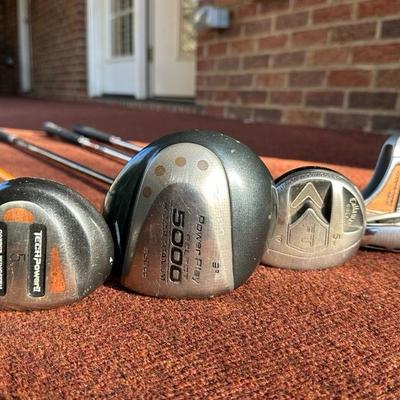 Lot of Golf Clubs including Callaway, Snake Eyes, Power Play and more!