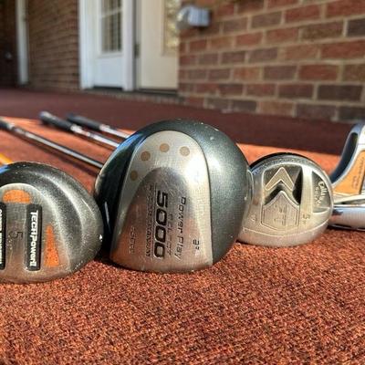 Lot of Golf Clubs including Callaway, Snake Eyes, Power Play and more!