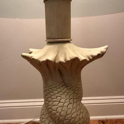 Vintage Koi Fish Statement Floor Lamp