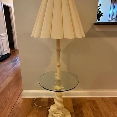 Vintage Koi Fish Statement Floor Lamp
