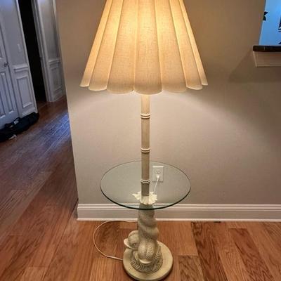 Vintage Koi Fish Statement Floor Lamp