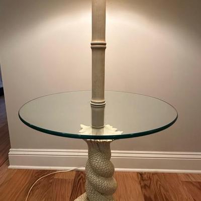 Vintage Koi Fish Statement Floor Lamp