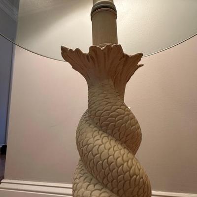 Vintage Koi Fish Statement Floor Lamp