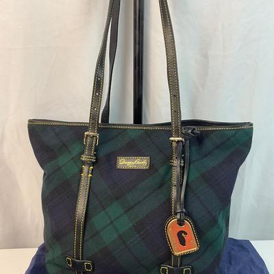 Lot F 285 Dooney & Bourke Wool Plaid Satchel