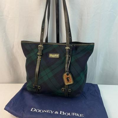 Lot F 285 Dooney & Bourke Wool Plaid Satchel