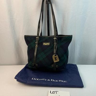Lot F 285 Dooney & Bourke Wool Plaid Satchel