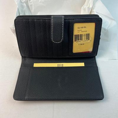 Lot F 287 NWT Dooney & Bourke Black Leather Wallet