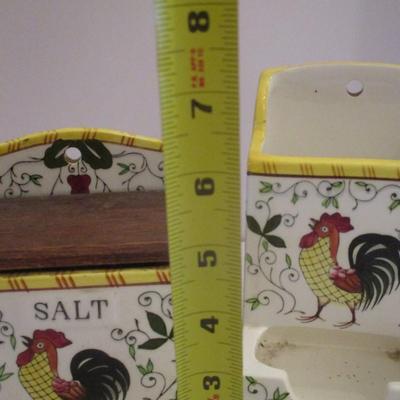 Ceramic Salt Box Match Holder Basket Tea Pot & Lamp