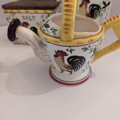 Ceramic Salt Box Match Holder Basket Tea Pot & Lamp