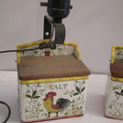 Ceramic Salt Box Match Holder Basket Tea Pot & Lamp