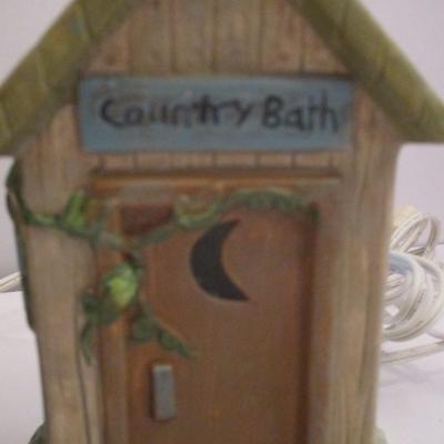 New Vintage Porcelain Outhouse Night Lights