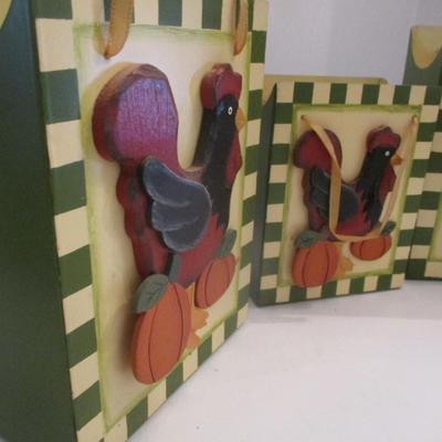 Wooden Rooster Boxes