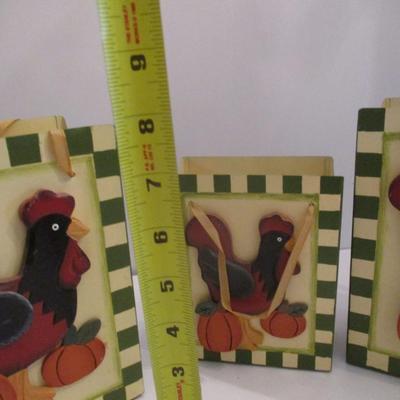 Wooden Rooster Boxes