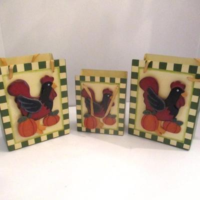 Wooden Rooster Boxes