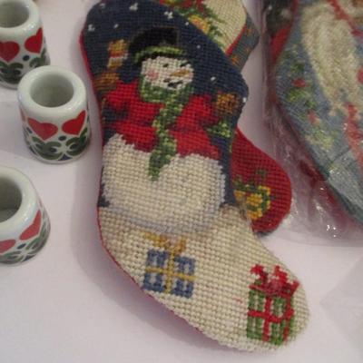 Holiday Decor Grapevine Angel Christmas Cards German Small Taper Candle Holders