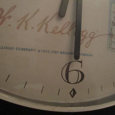 1990's Kelloggs Toasted Corn Flakes 10" Quartz Wall Clock
