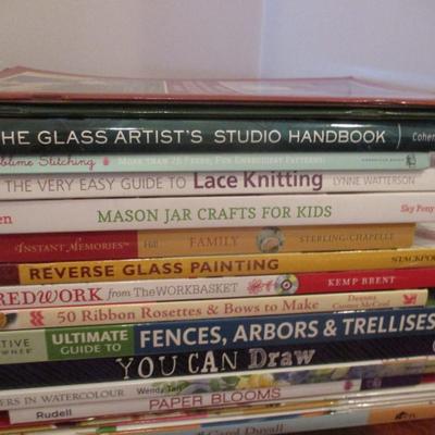 Variety Of Creative Arts & Crafts Books A Few Are Doll Houses Glass Artist's Reverse Paintings #1