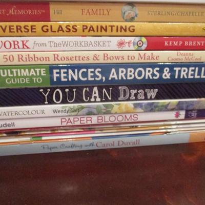 Variety Of Creative Arts & Crafts Books A Few Are Doll Houses Glass Artist's Reverse Paintings #1
