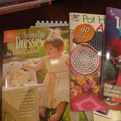 Variety Of Creative Arts & Crafts Books A Few Stained Glass Clay Pots Crochet Mechanical Cards Fabric Flowers #2