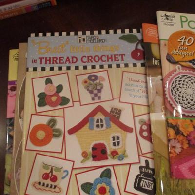 Variety Of Creative Arts & Crafts Books A Few Stained Glass Clay Pots Crochet Mechanical Cards Fabric Flowers #2